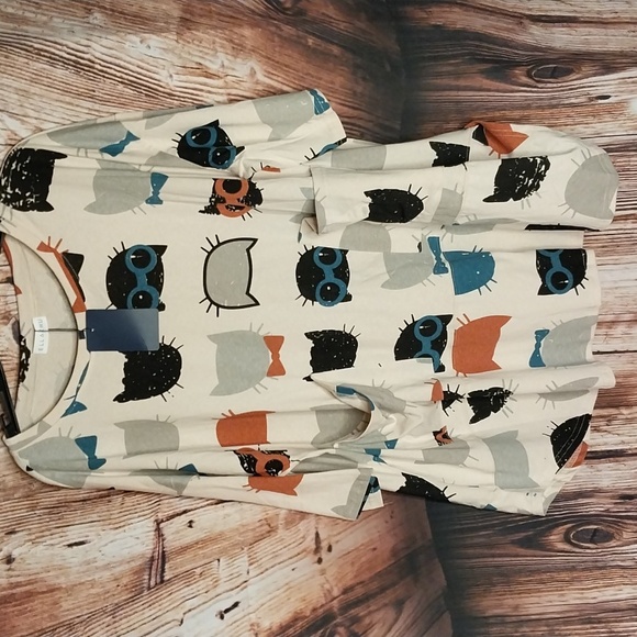 Ellazhu women cat print top - Picture 1 of 9